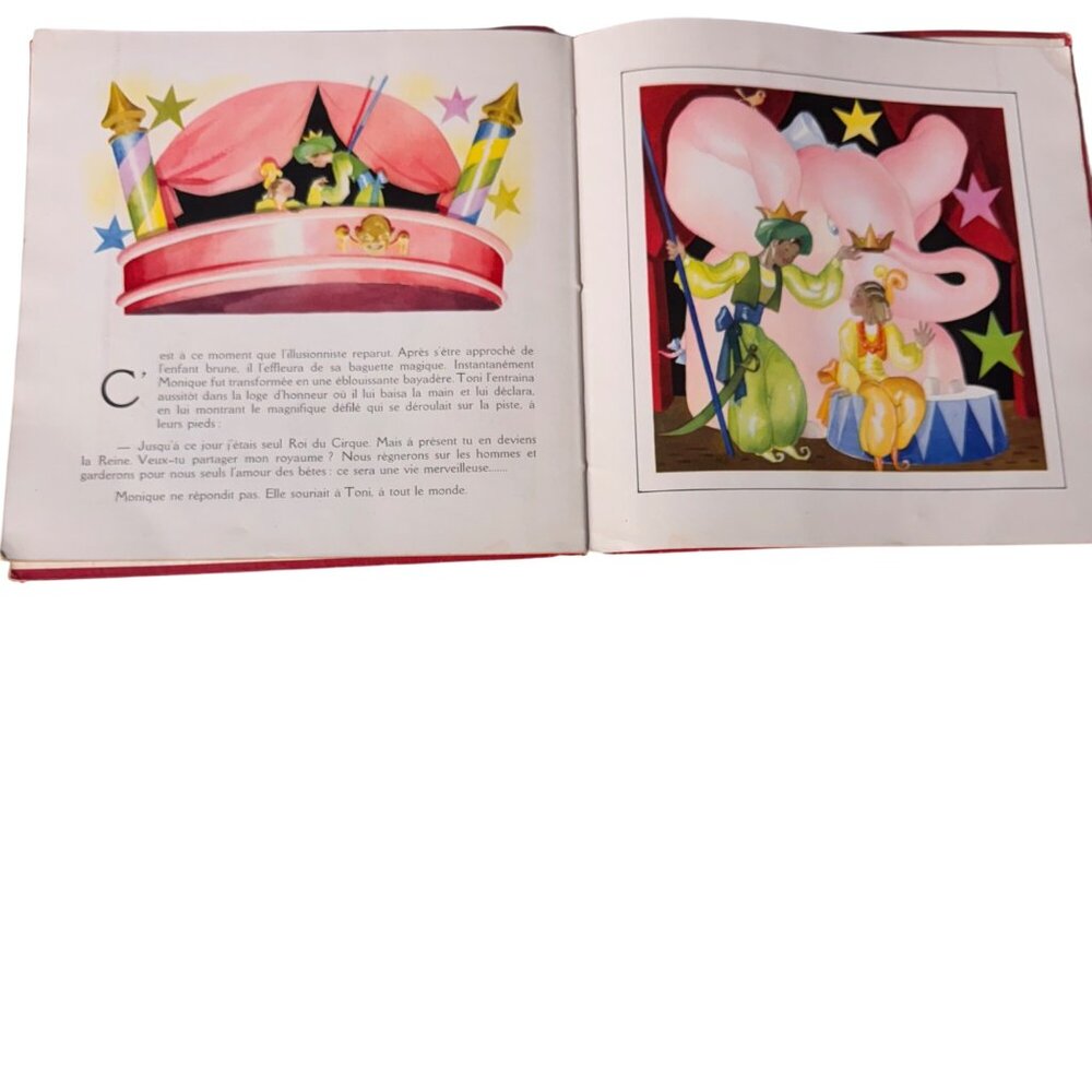 Guy Des Cars Toni Roi Du Cirque FRENCH France 1944 Illustrated Childrens Book HC - Picture 16 of 16